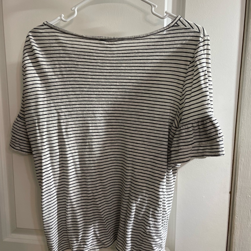 Max Studio Striped Top - Picture 2 of 3